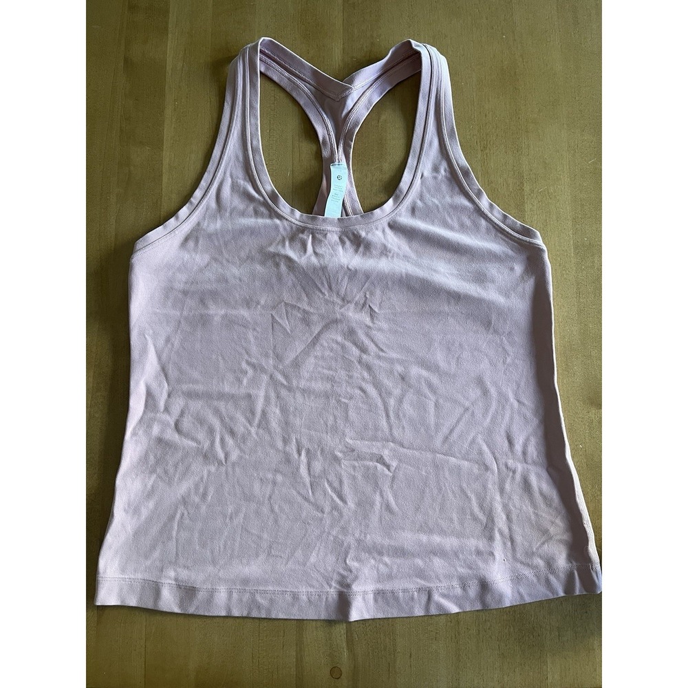 Lululemon Womens Sz 10 Pink Racerback Tank Top Athletic Yoga Workout Gym‎